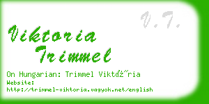 viktoria trimmel business card